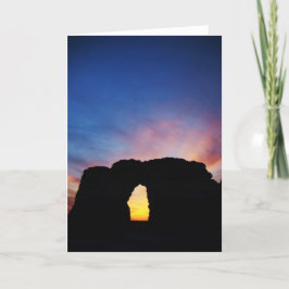 Cartão Monument Rocks Sunset Vazio Greeting Card