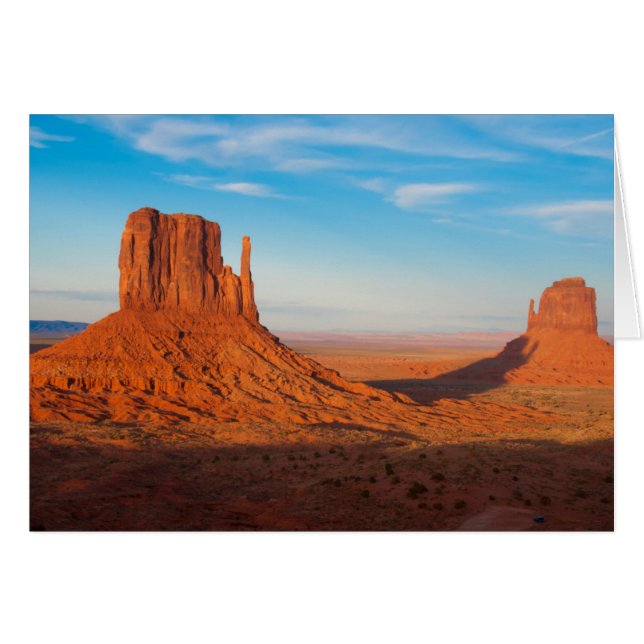 Cartão Monument Valley Utah luvas do deserto em panorâmic (Frente Horizontal)