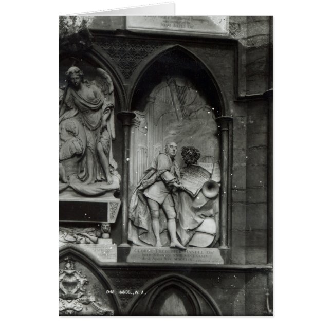 Cartão Monumento a Handel, 1762 (Frente)