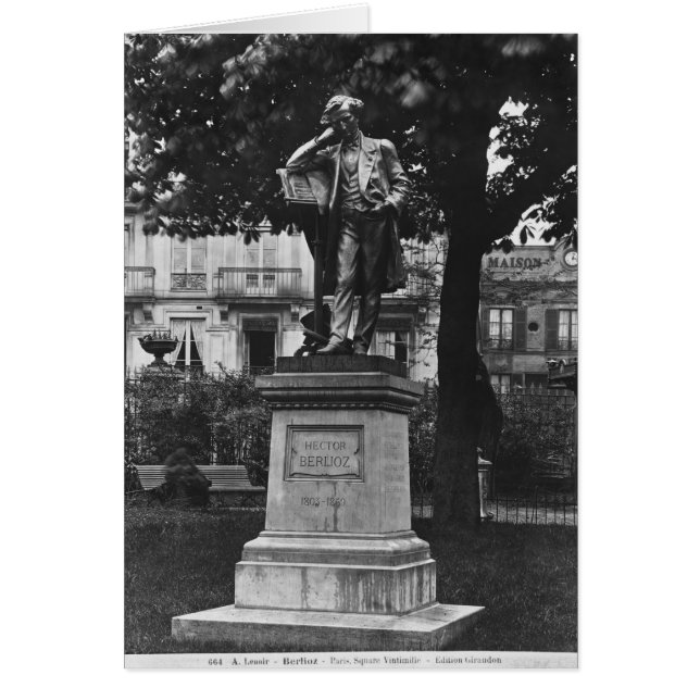 Cartão Monumento a Hector Berlioz (Frente)