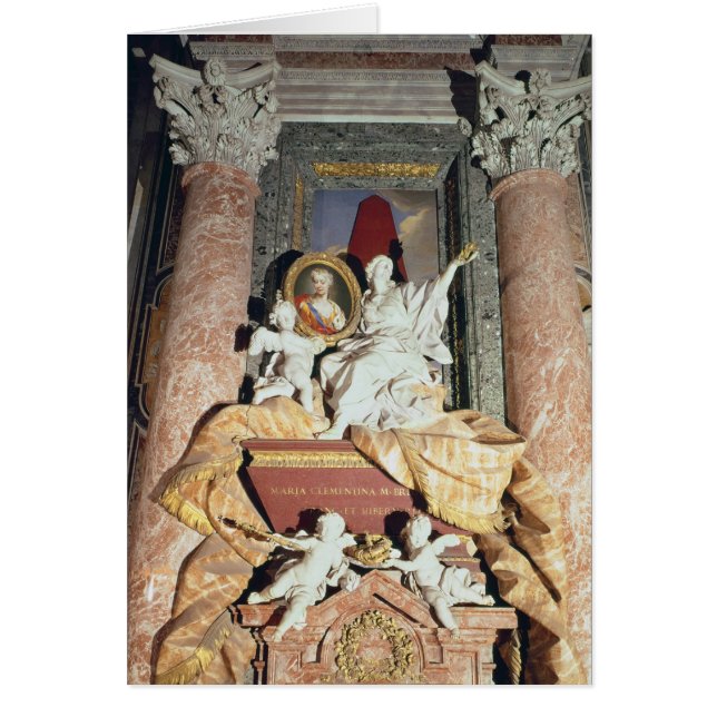 Cartão Monumento a Maria Clementina Sobieska 1739 (Frente)