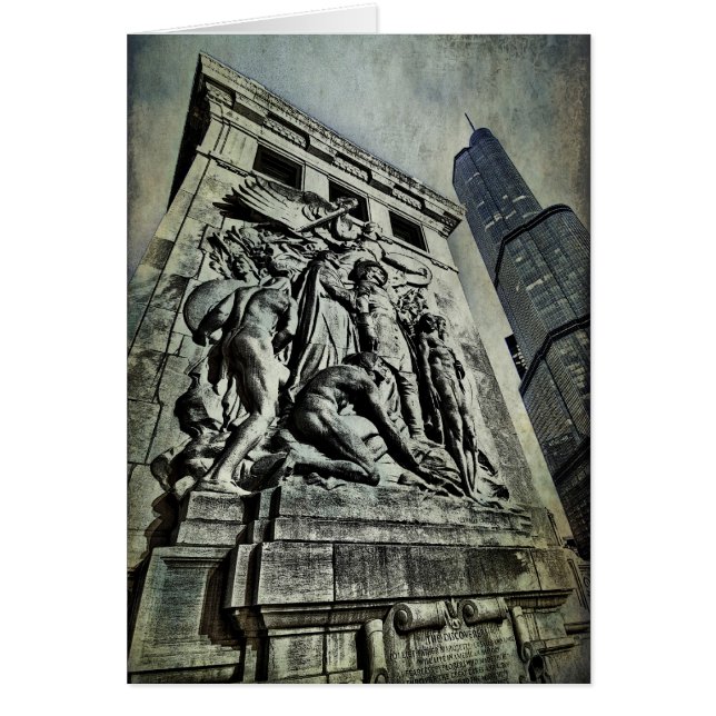 Cartão Monumento do Ft Dearborn (Frente)