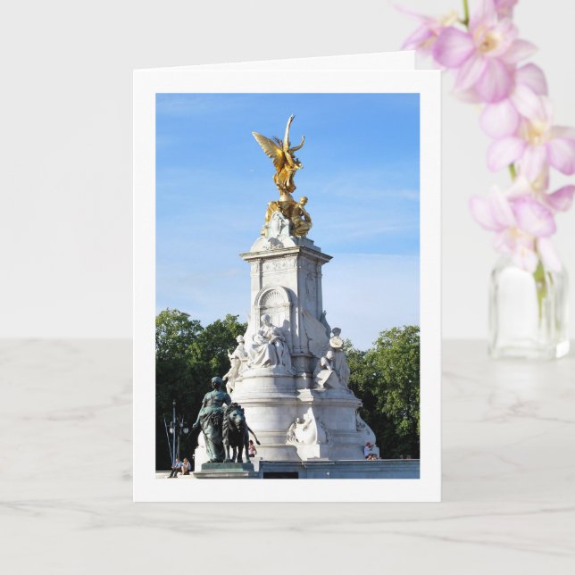 Cartão Monumento Memorial Victoria, Londres (Orquídea)