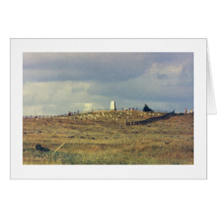 Cartão Monumento nacional do campo de batalha do Little