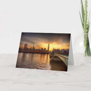 Cartão Monumentos Big Ben & Houses do Parlamento