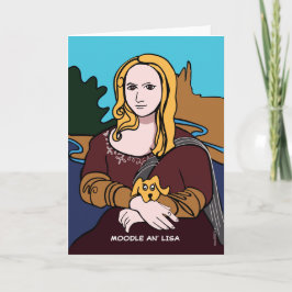 Cartão Moodle An' Lisa Funny Dog Gift Card