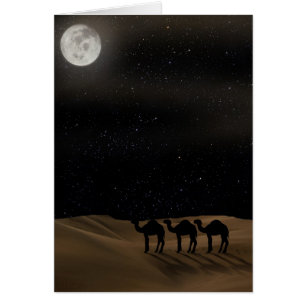 Cartão Moon do Deserto