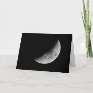 Cartão Moon greeting card