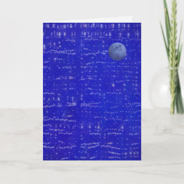 Cartão Moon Music Greeting Card