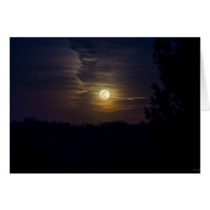 Cartão Moon Silhouette