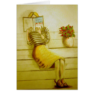 Cartão Mooncards, o sem-fim de livro, amante de livro,