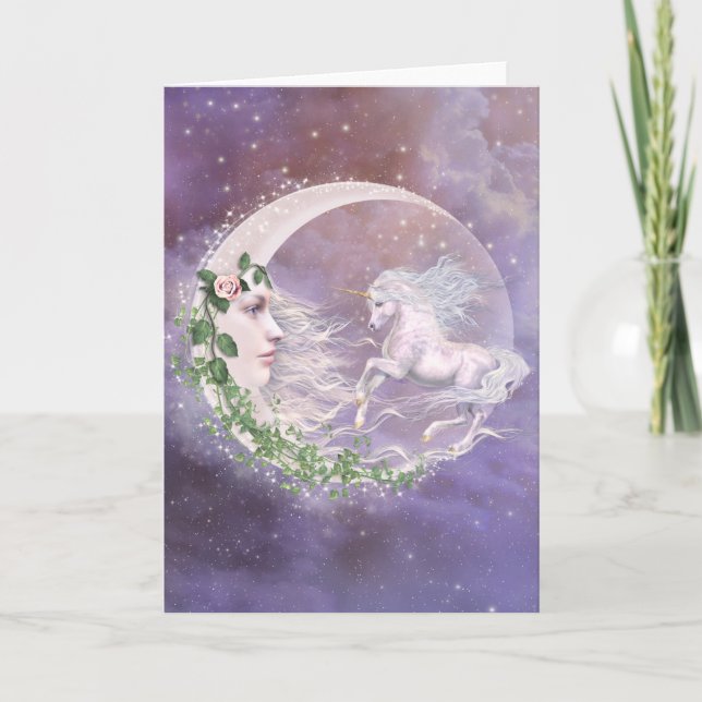 Cartão Moonicorn Notecard (Frente)