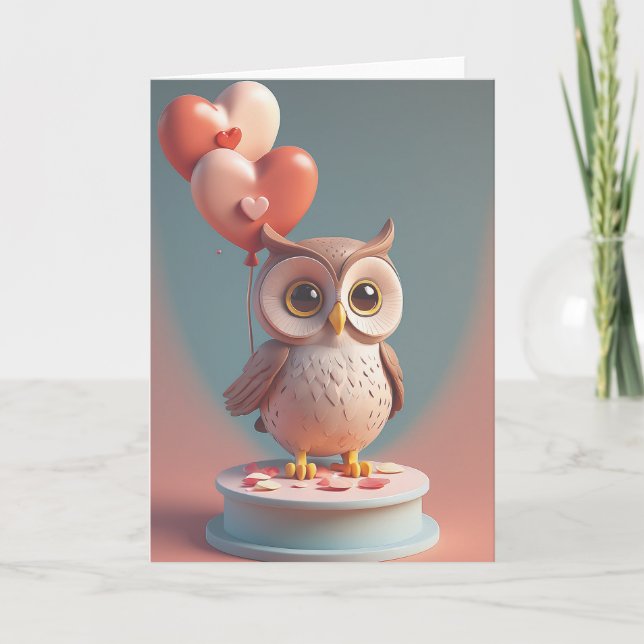 Cartão Moonlit Birthday Wishes (Frente)