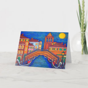 Cartão Moonlit San Barnaba Greeting Card