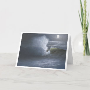Cartão Moonlit Wave - Greeting Card
