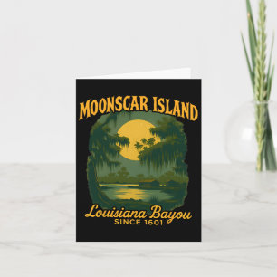 Cartão Moonscar Island Retro Cartoon Halloween Zombie Isl
