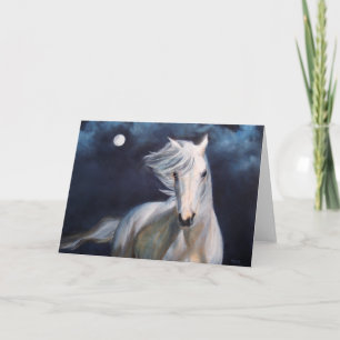 Cartão "Moonsilver" Horse Greeting Card