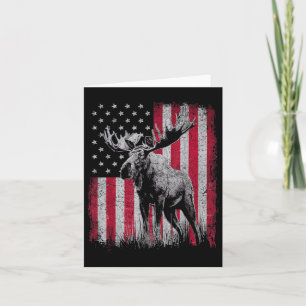 Cartão Moose Lover 4 De Julho, Independência Patriótica D