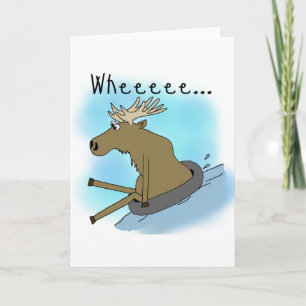 Cartão Moose Snow Tubing