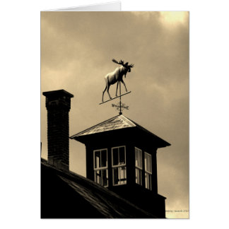 Cartão Moose Weather Vane New England