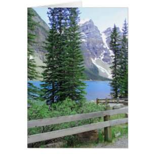Cartão Moraine do lago