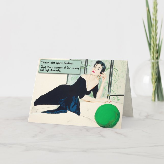 Cartão Morais Baixas [cartão de saudação engraçado] (Frente)