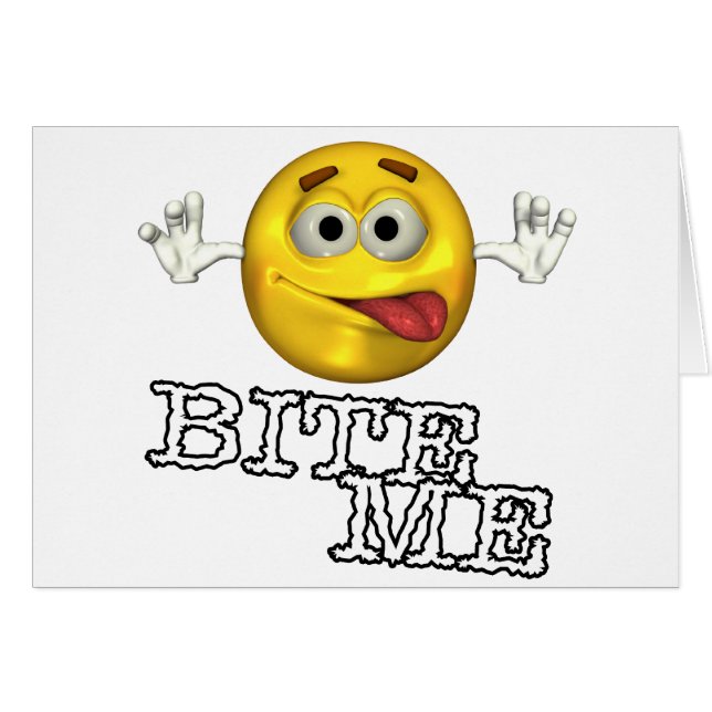 Cartão Morda-me! (Frente Horizontal)