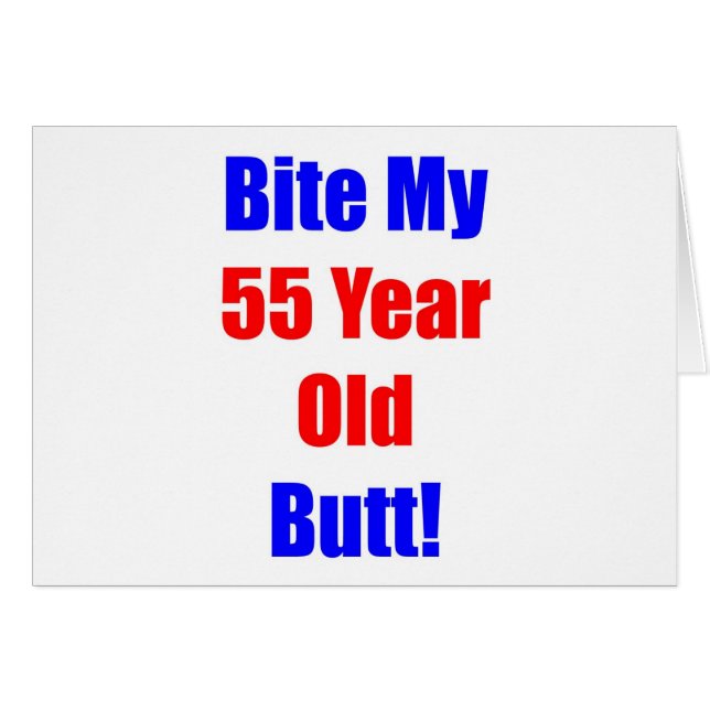 Cartão Mordida 55 meu bumbum (Frente Horizontal)