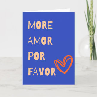 Cartão More amor por favor