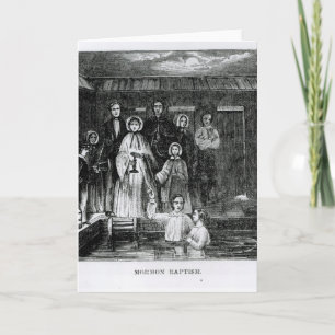 Cartão Mormon Baptism