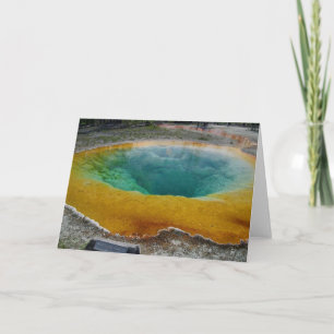 Cartão Morning Glory Piscina, Yellowstone Greeting Card