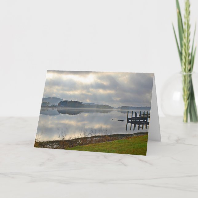 Cartão Morning River Mist Notecard (Frente)