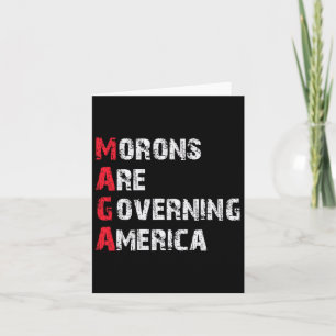 Cartão Morons Estão Governando o Protesto Anti-Trump Amer