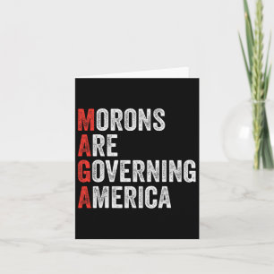 Cartão Morons Governam Anti-Trump Político Americano