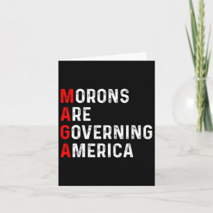 Cartão Morons Governam Anti-Trump Político Americano