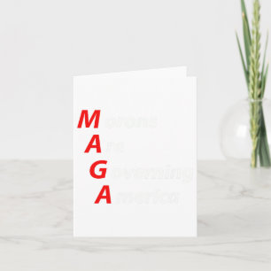 Cartão Morons Governam Anti-Trump Político Americano