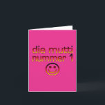 Cartão Morre Mutti Nummer 1 (a mamã do número 1 no<br><div class="desc">Verifique para fora meus presentes alemães novos & populares:


Come considera todos meus presentes novos & populares para mães:</div>