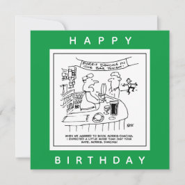 Cartão Morris Dançando em Pub. Tradicional Dança Morris