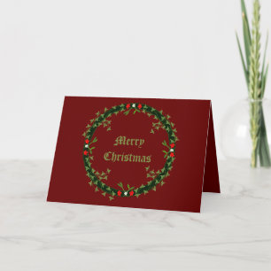 Cartão Morte de Natal Gótica Personalizada