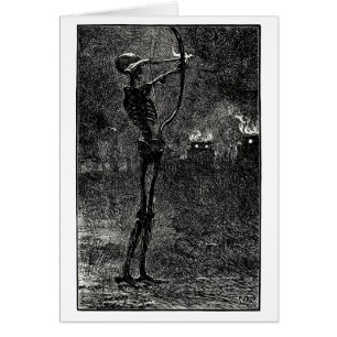 Cartão Morte que negocia setas