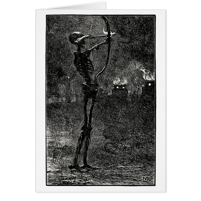 Cartão Morte que negocia setas (Frente)