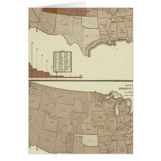 Cartão Mortes, difteria, aparelho digestivo (Frente)