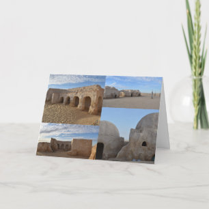 Cartão Mos Espa on planet Tatooine blank card