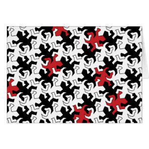 Cartão Mosaic geco - conversas black white