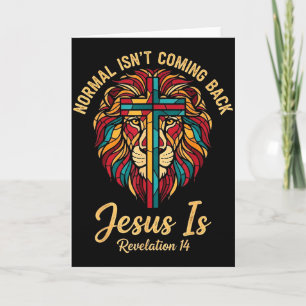 Cartão Mosaico Cristão Normal Não Está Voltando Jesus Est