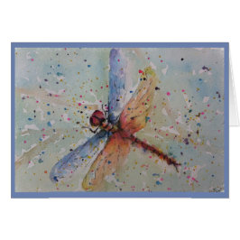 CARTÃO MOSCA COLORIDA BONITA DO DRAGÃO