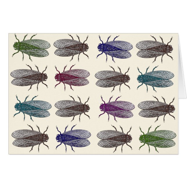 Cartão Moscas/moscas de fruta da enciclopédia de Diderot (Frente Horizontal)