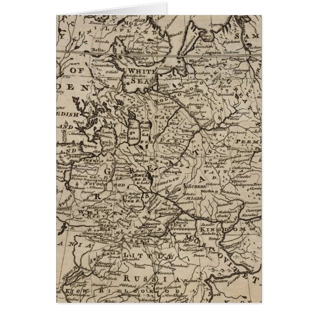 Cartão Moscovy, Rússia (Frente)