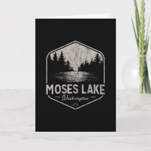 Cartão Moses Lake Washington Ao Ar Livre Vintage 3