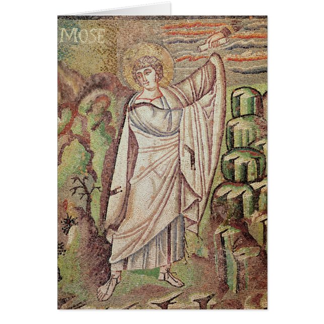 Cartão Moses no monte Sinai (Frente)